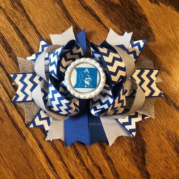 Hand Crafted Other - "Duke Devils" Bottle Cap Image Deluxe Bow  HANDMADE